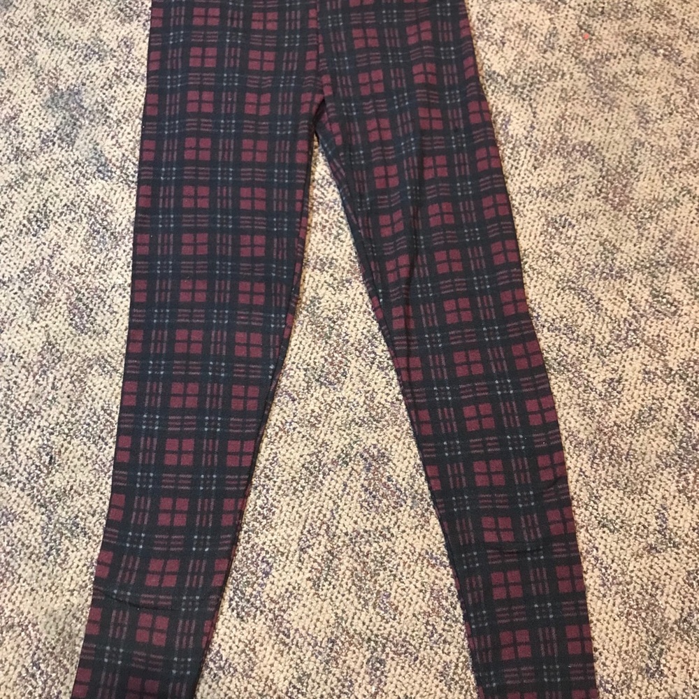 Printed fleece leggings